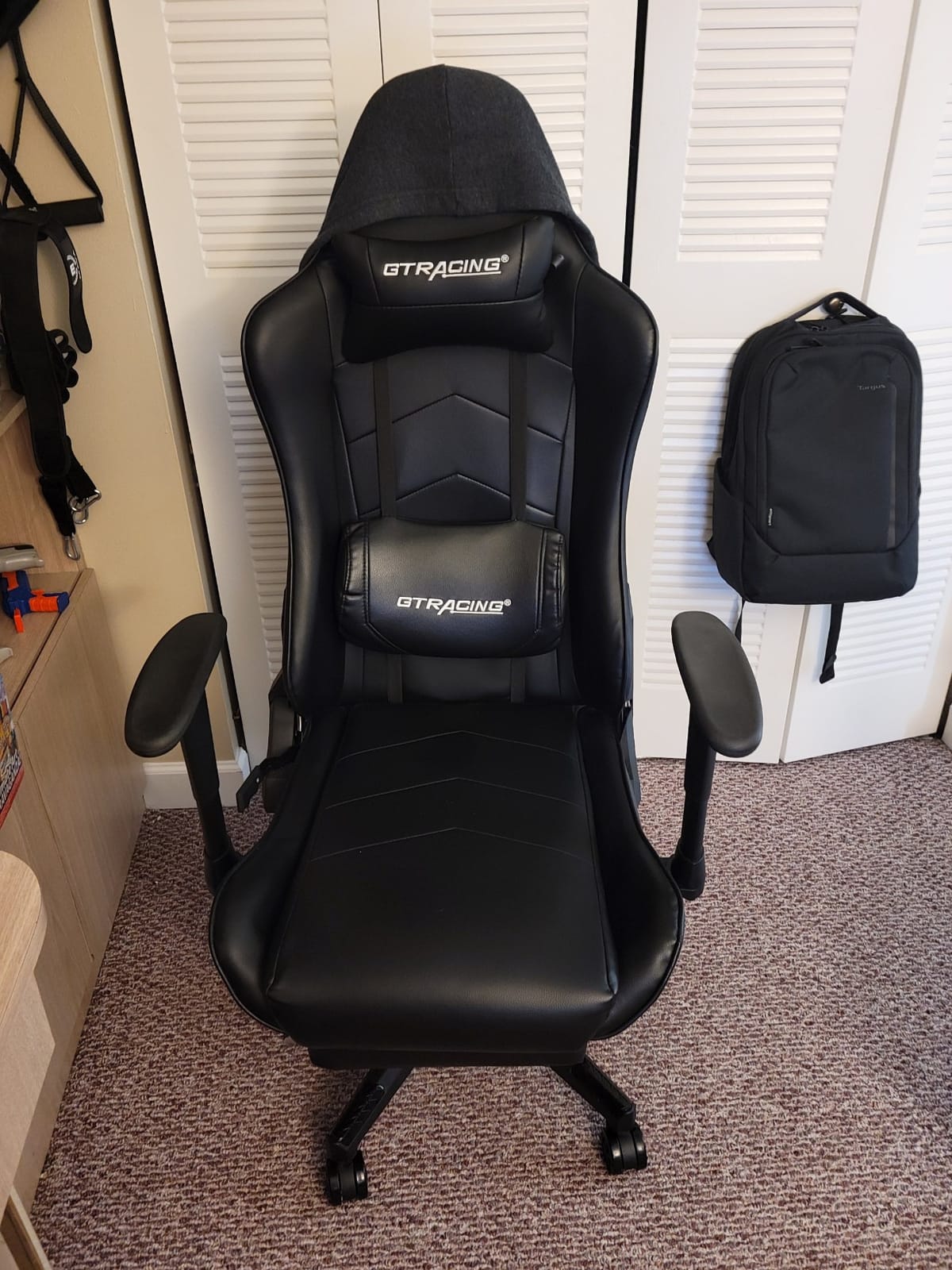 GTPLAYER Floor Rocking Gaming Chair – Floor Rolling Game Chairs with Angle Limiter, Gamer Rocker Floor Seat, Compact & Lightweight, Black(Large) customer photo 1