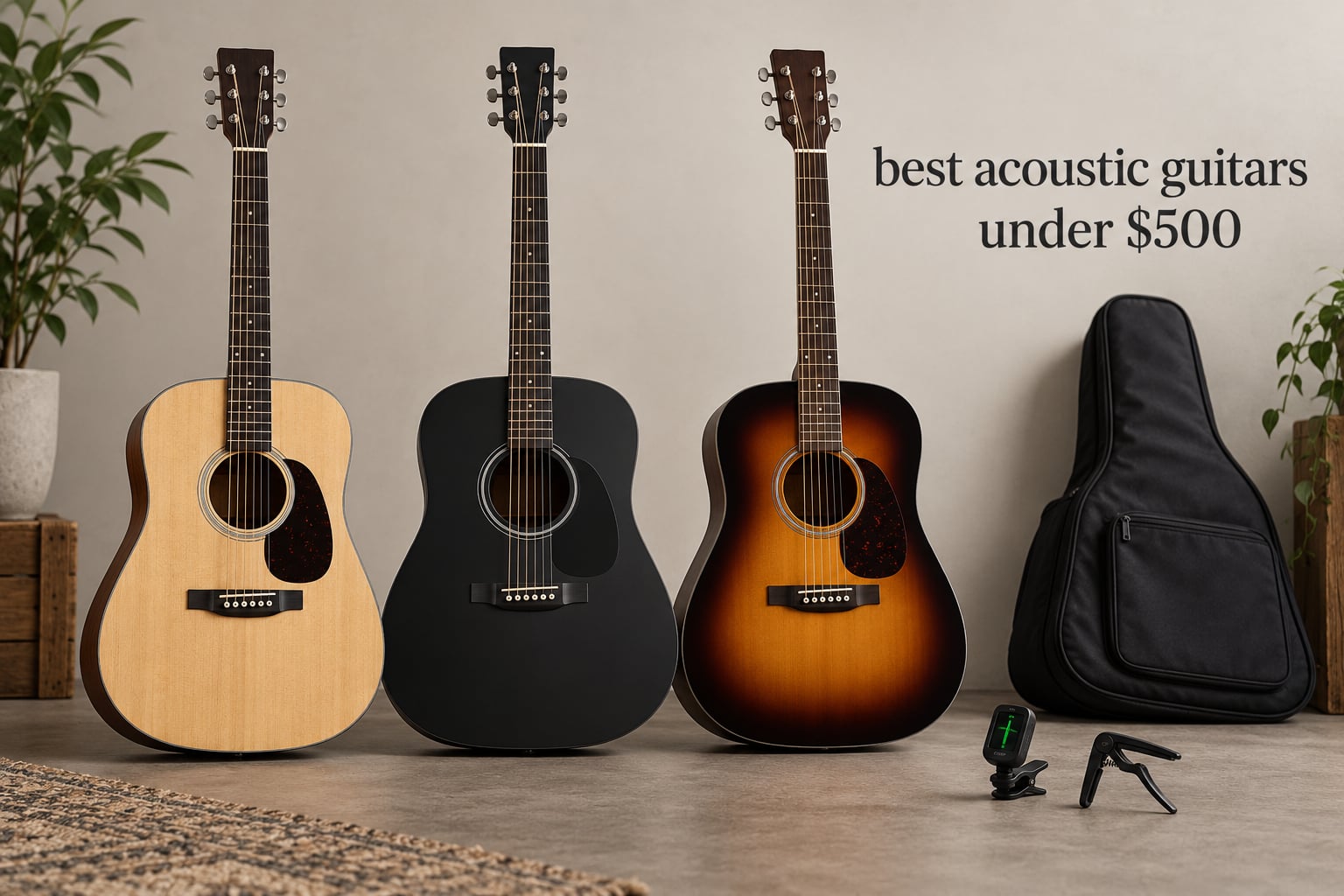 best acoustic guitars under $500