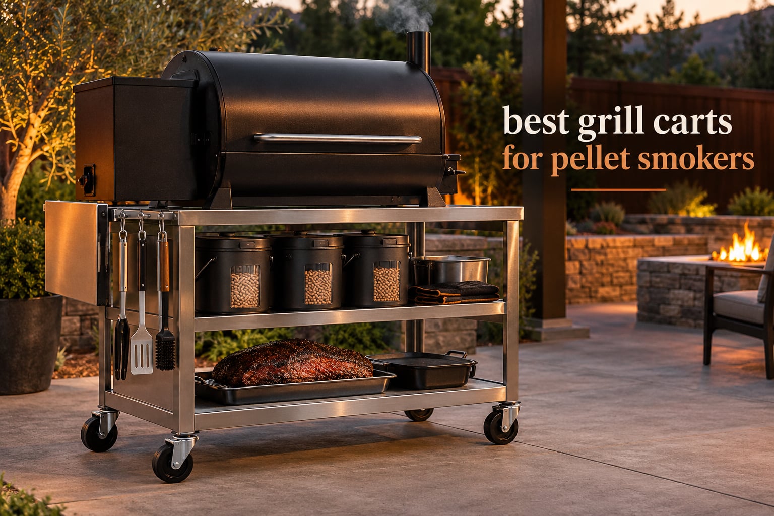 best grill carts for pellet smokers