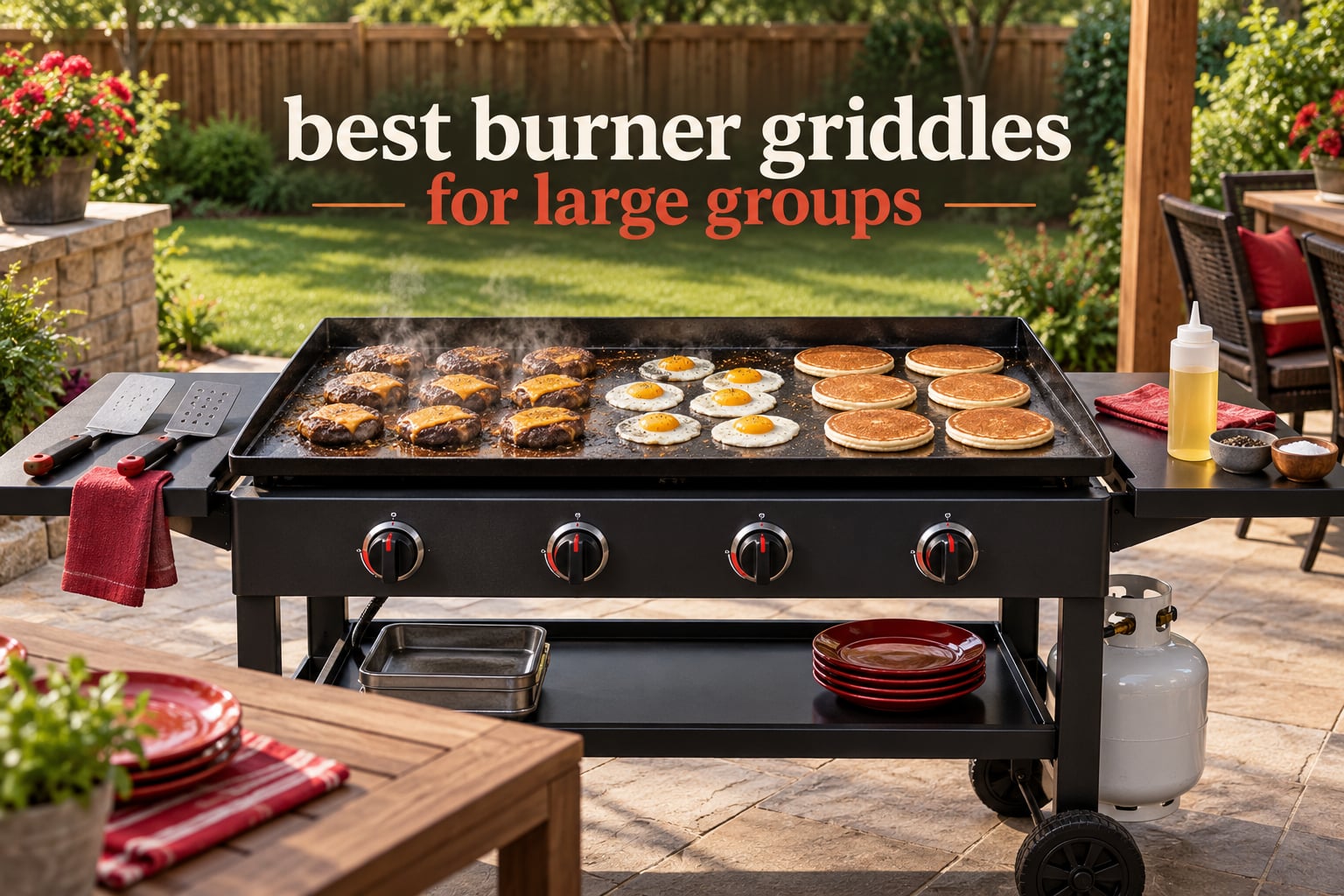 best 4 burner griddles for large groups