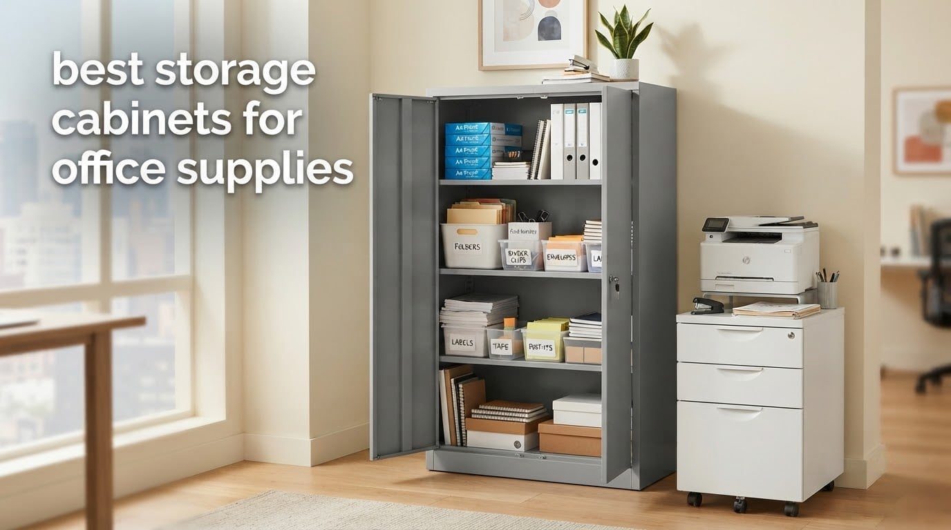 best storage cabinets for office supplies