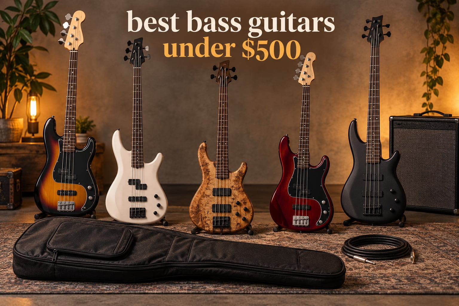 best bass guitars under $500