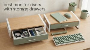 best monitor risers with storage drawers