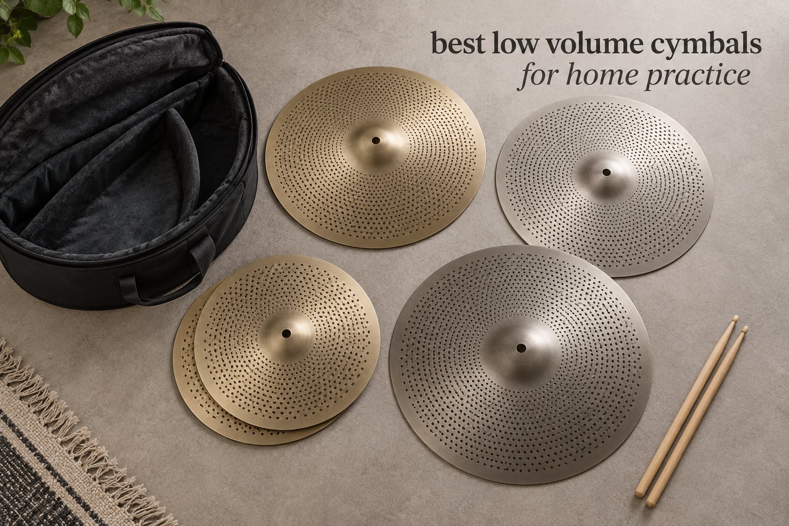 best low volume cymbals for home practice