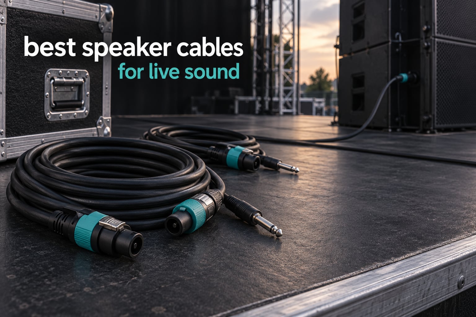 best speaker cables for live sound