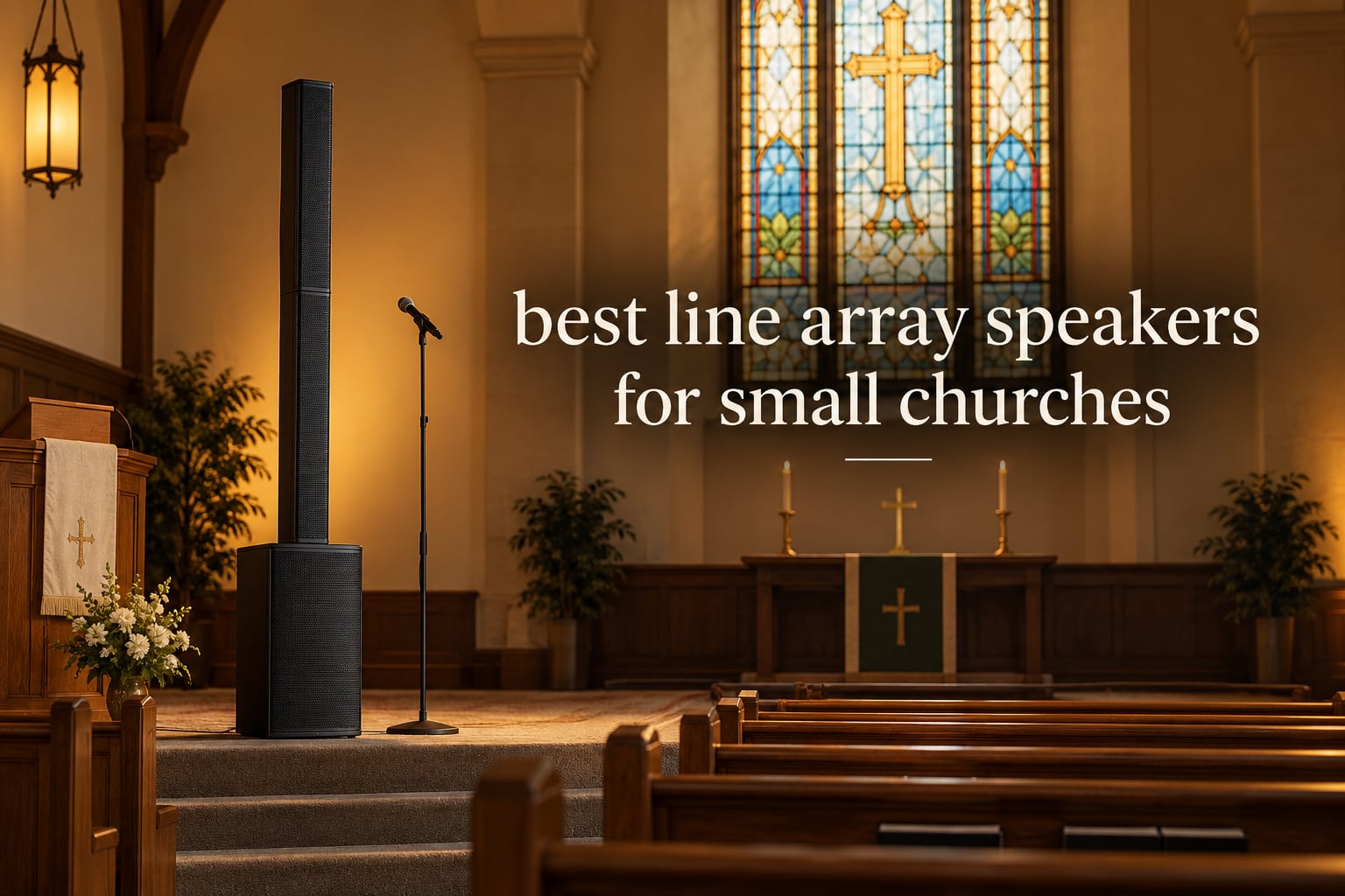 best line array speakers for small churches