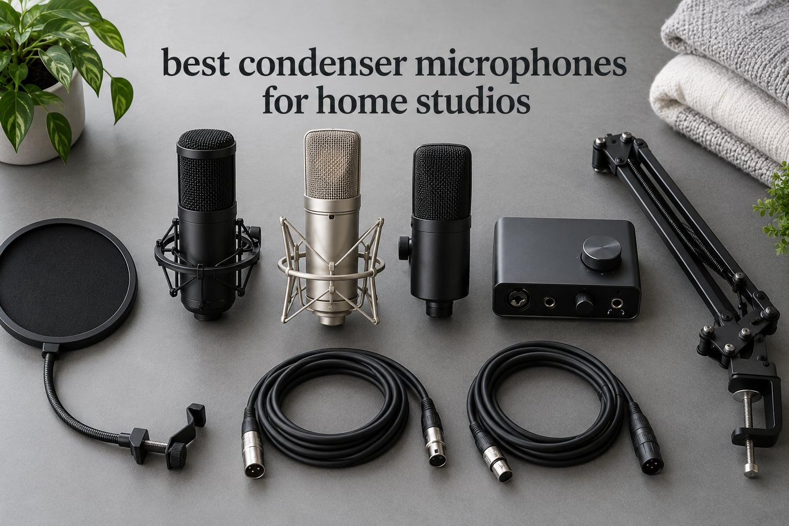 best condenser microphones for home studios
