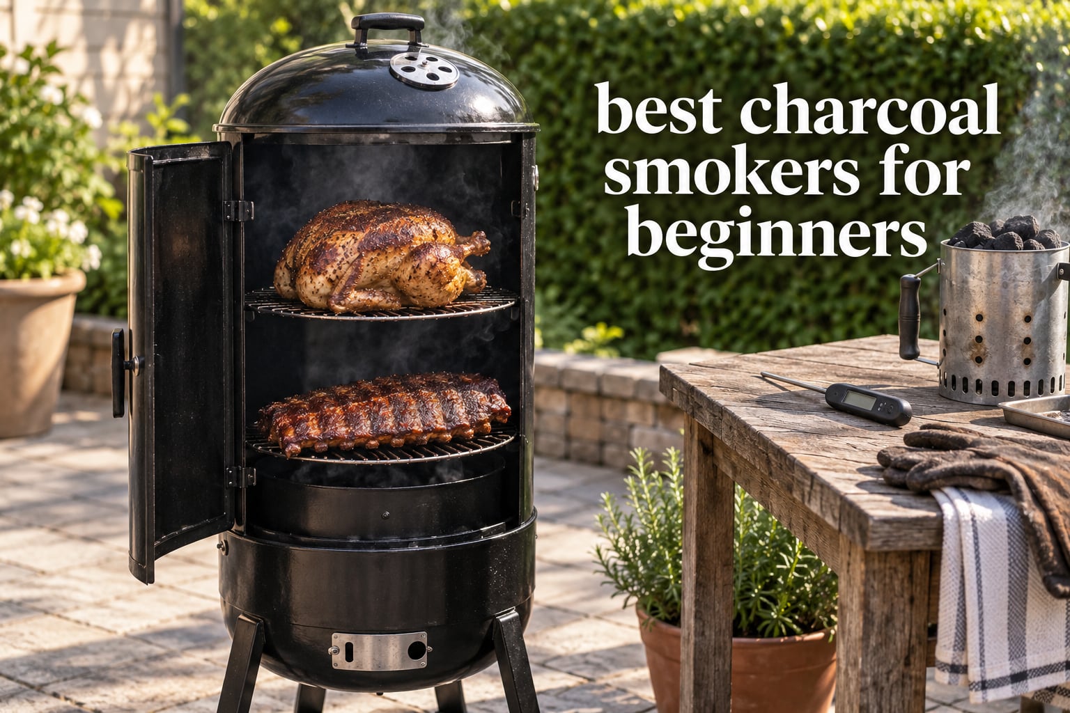 best charcoal smokers for beginners