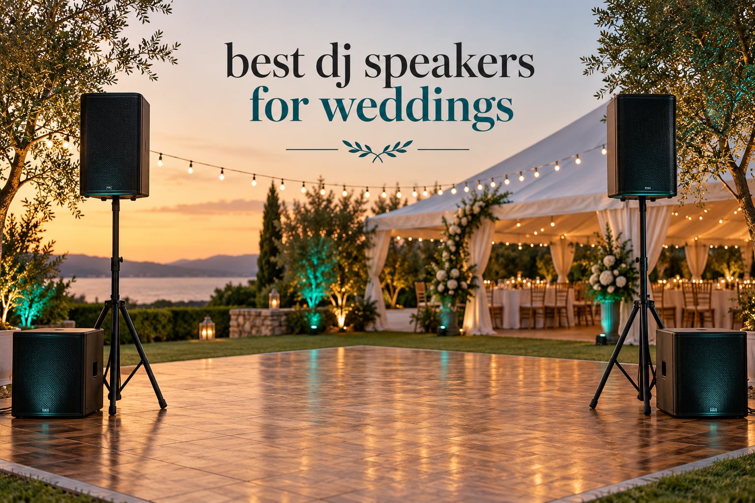 best dj speakers for weddings