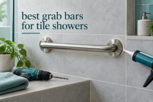 best grab bars for tile showers