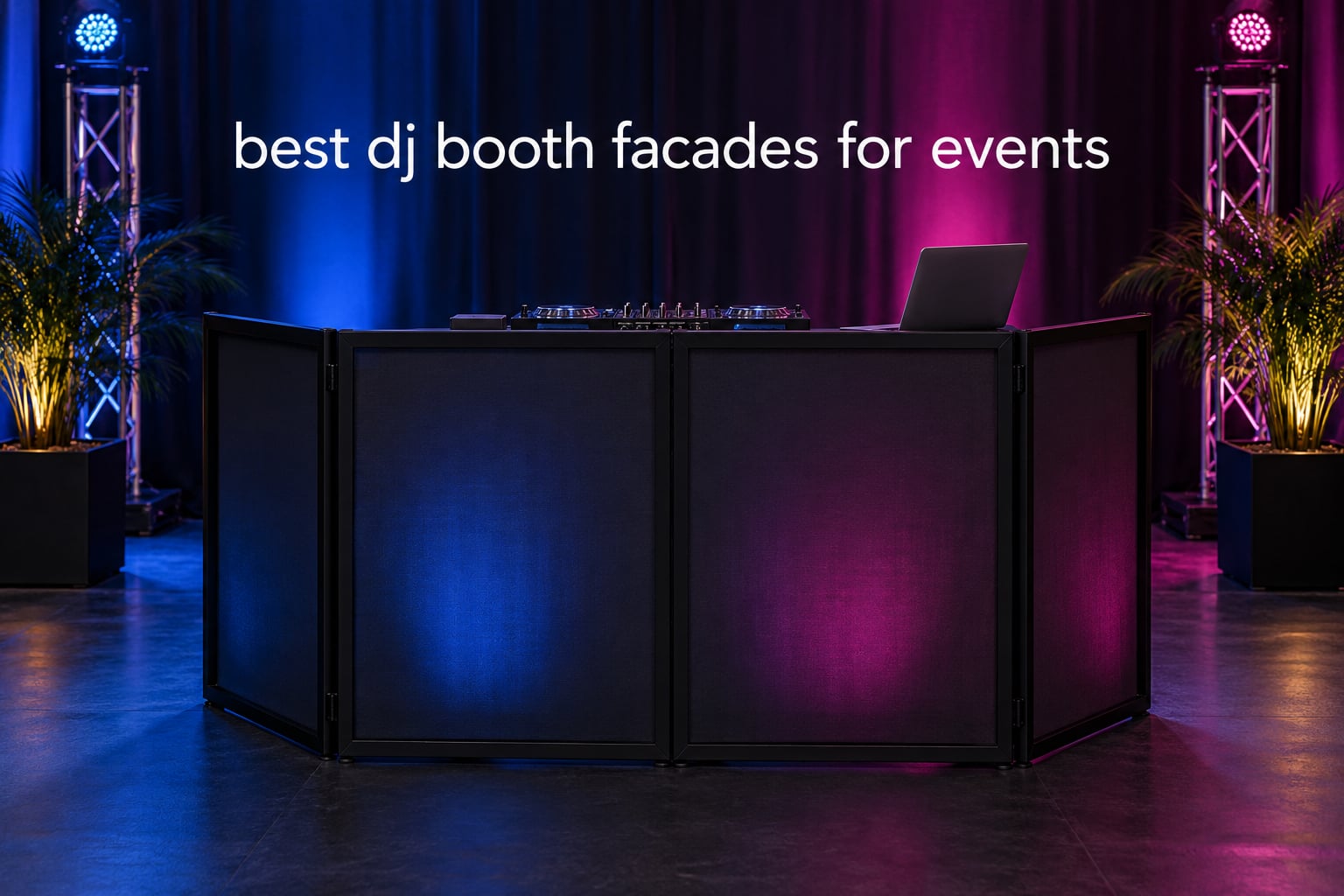 best dj booth facades for events