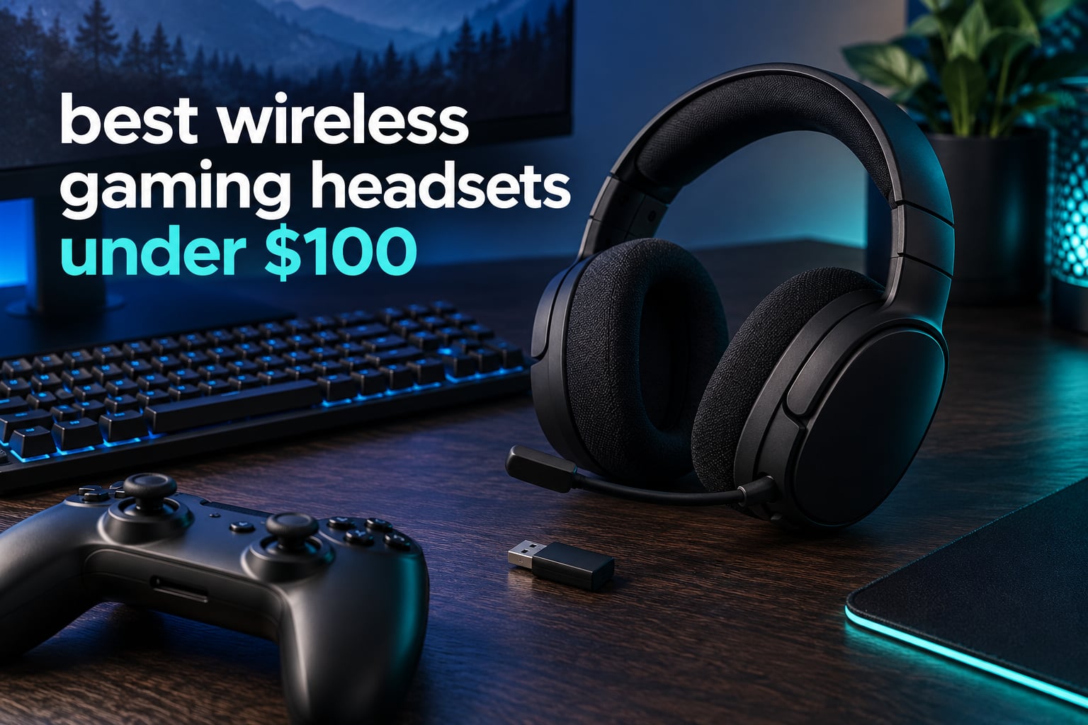 best wireless gaming headsets under $100