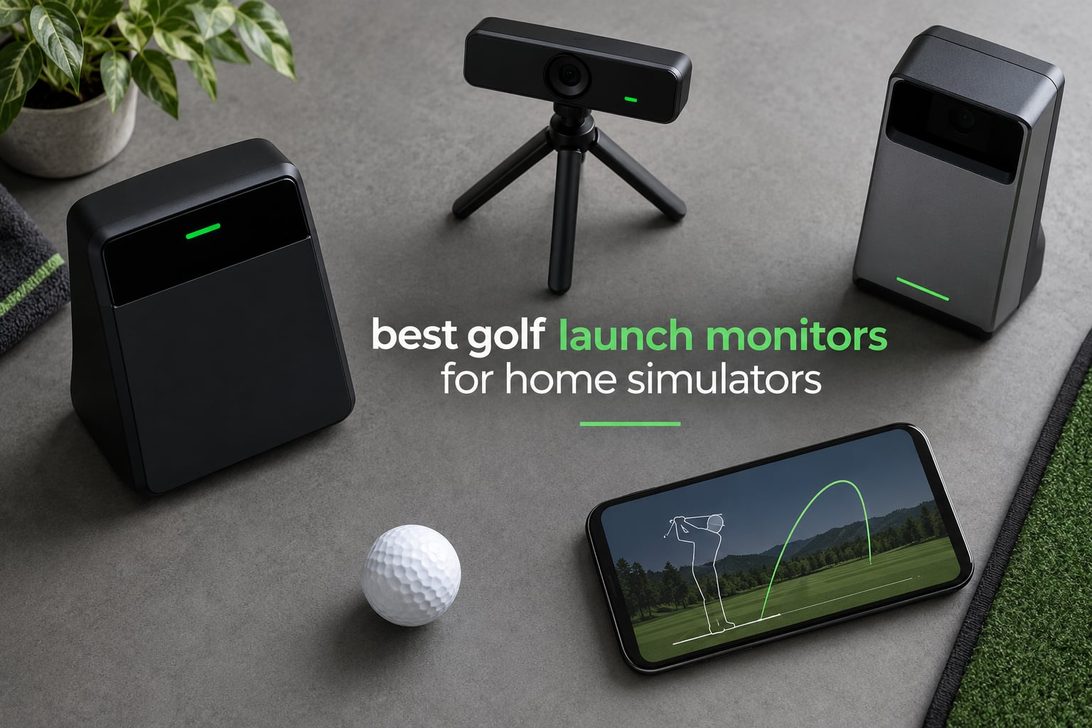 best golf launch monitors for home simulators